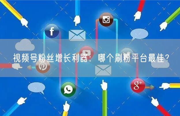 视频号粉丝增长利器：哪个刷粉平台最佳？