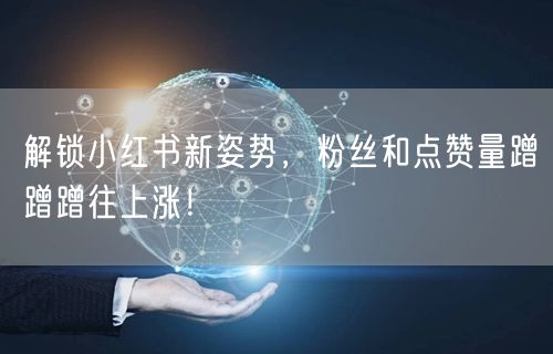 解锁小红书新姿势，粉丝和点赞量蹭蹭蹭往上涨！