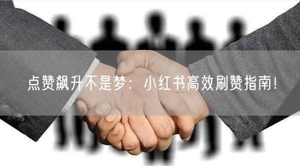 点赞飙升不是梦：小红书高效刷赞指南！
