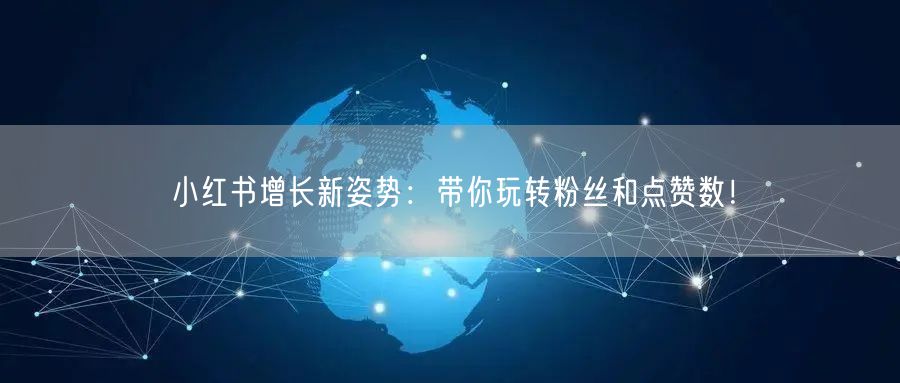 小红书增长新姿势：带你玩转粉丝和点赞数！