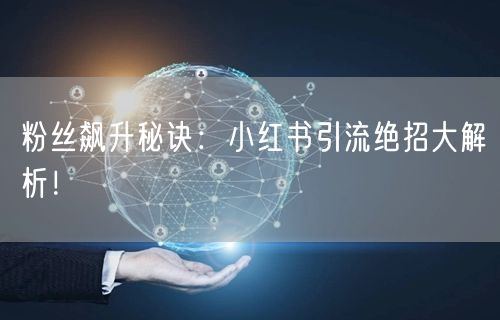 粉丝飙升秘诀：小红书引流绝招大解析！